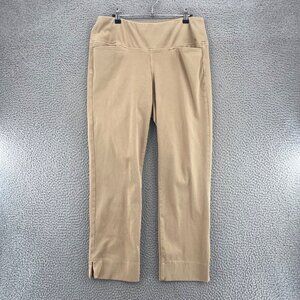 J Jill Jeans Womens Medium Beige Wearever Pull On Stretch Twill Jegging Straight